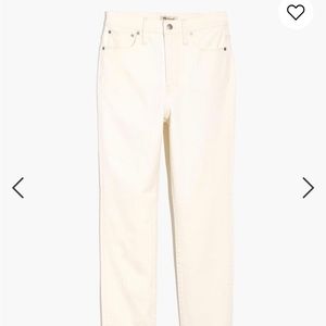 Madewell Perfect Vintage Jeans in Tile White. Like new, barely worn. Size 25.
